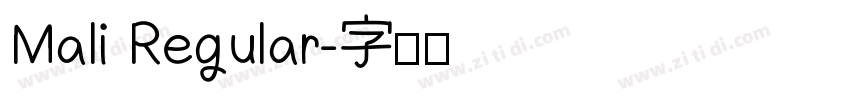 Mali Regular字体转换